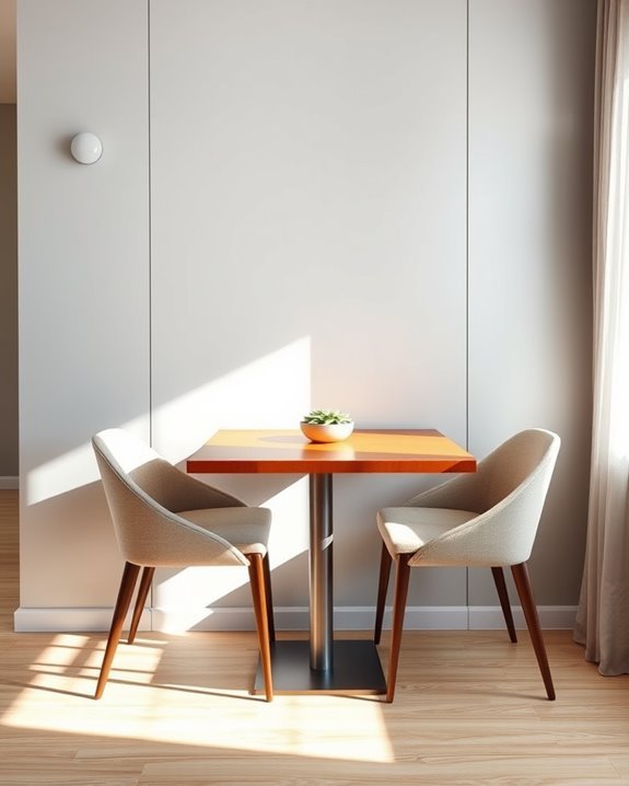space saving wall mounted tables