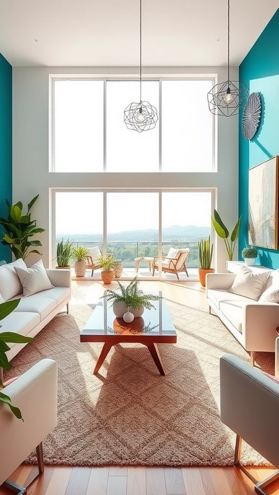 spacious interconnected living spaces