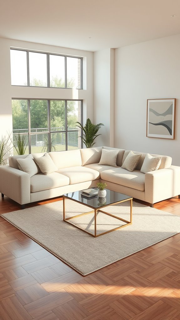 spacious sectional couch comfort