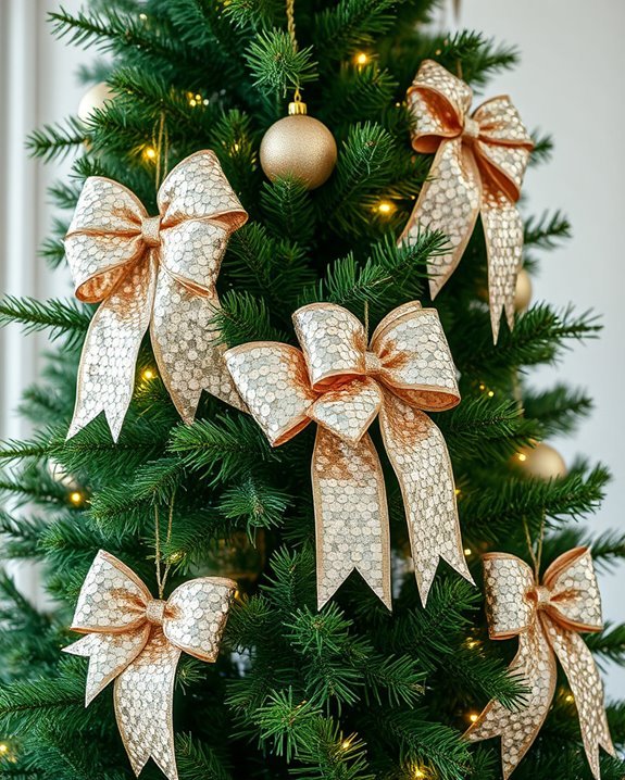 sparkling sequin bows enhance d cor