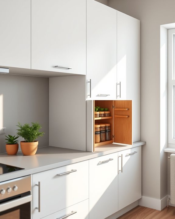 spice rack cabinet organization