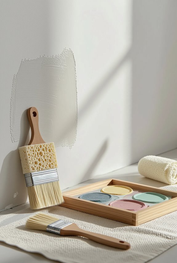 sponge stippled textured wall finish