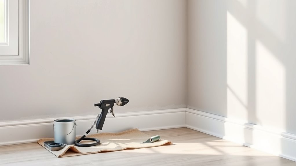 spray walls for large areas