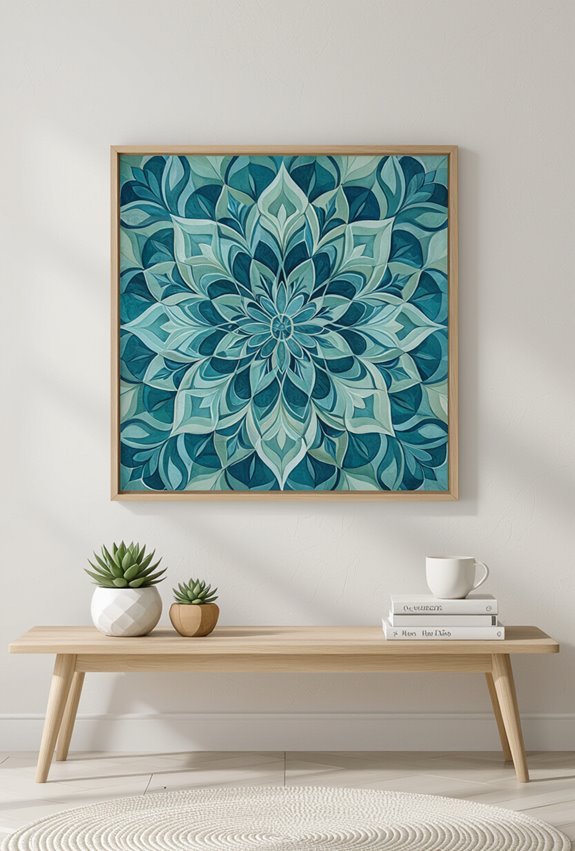 square mandala for calm
