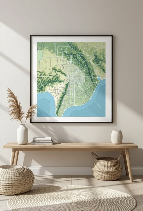 square map prints showcase memories