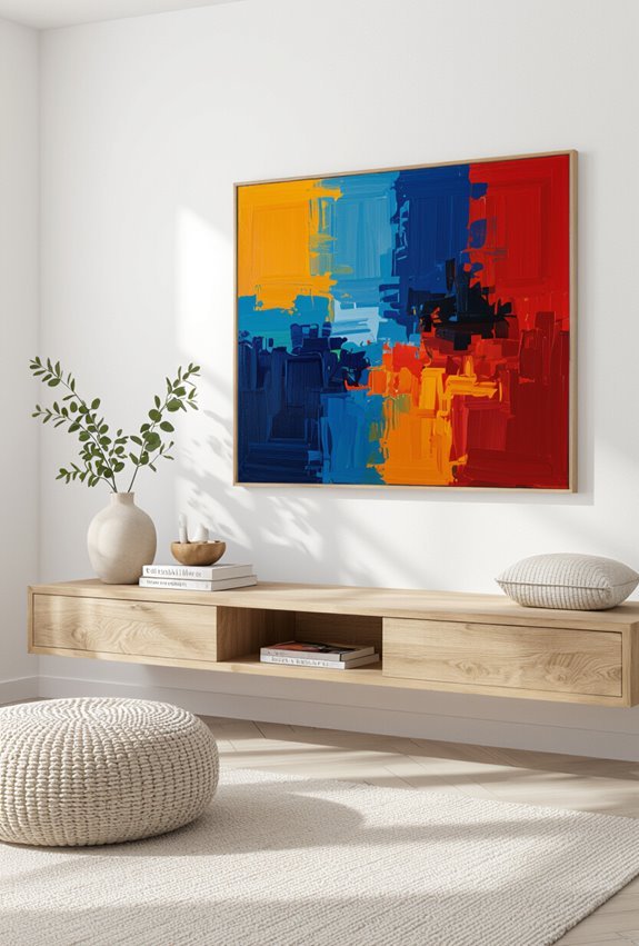 square textured chromatic gestural energy