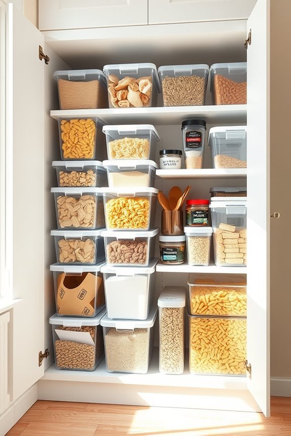 stackable bins for organization