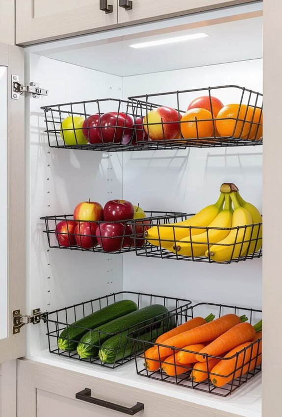 stackable ventilated wire baskets