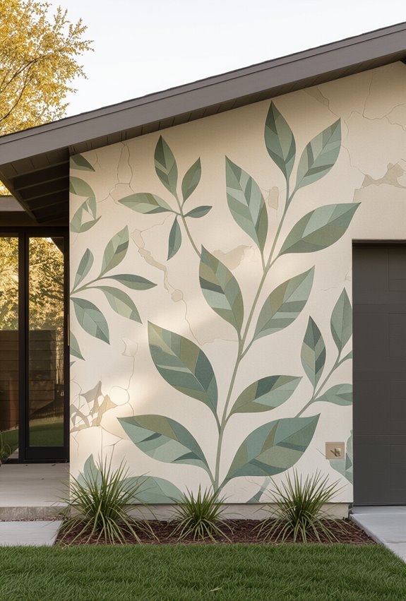 stain masking decorative mural techniques