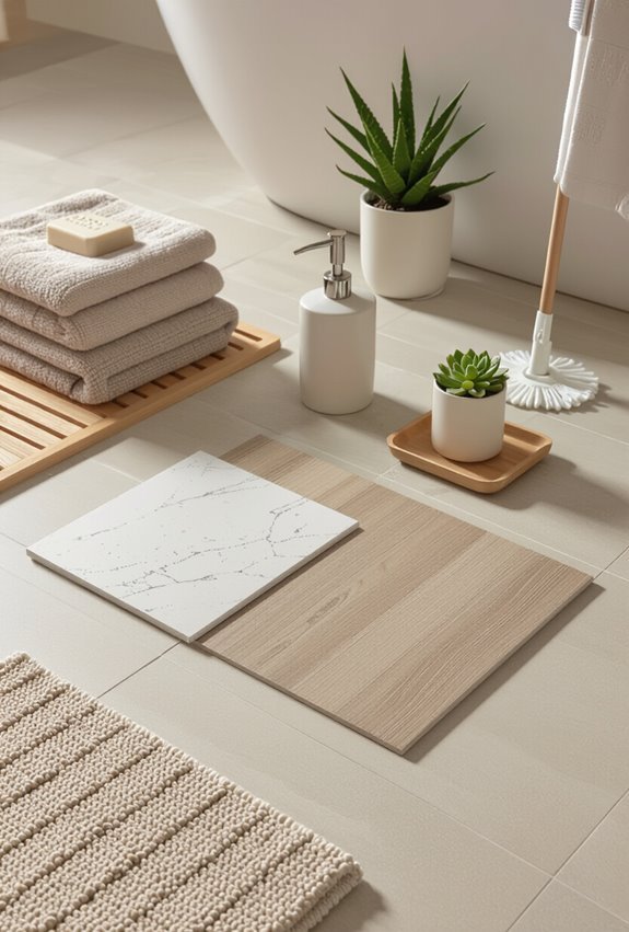 stain resistant quick dry bathroom flooring