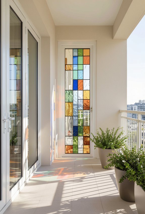 stained glass balcony charm
