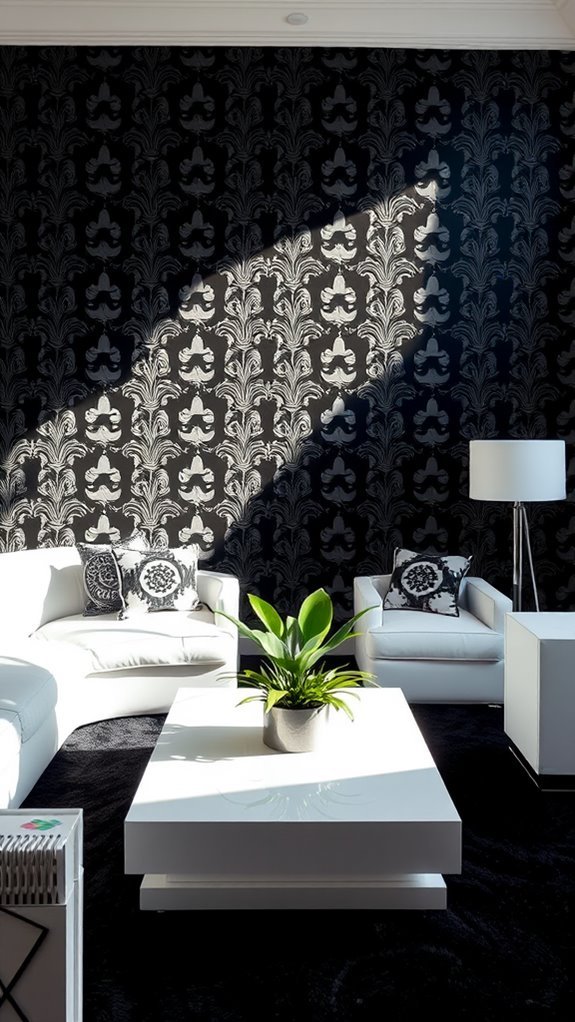 stark monochrome visuals