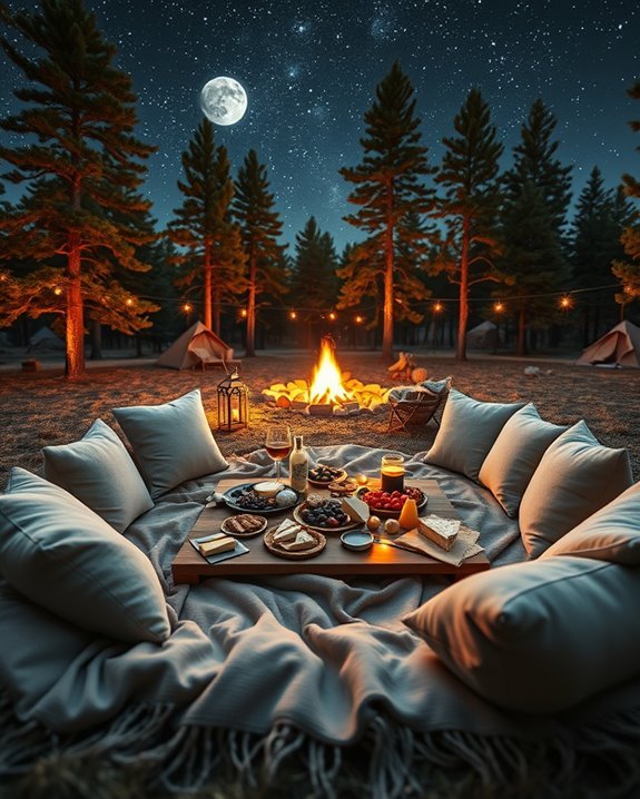 starlit campfire birthday celebration