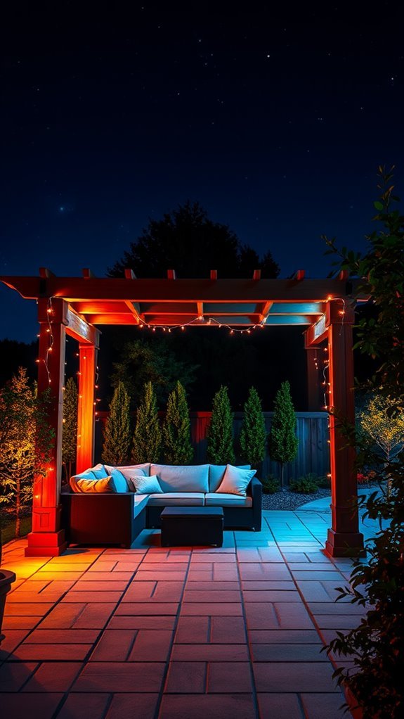 starry ceiling with led lights