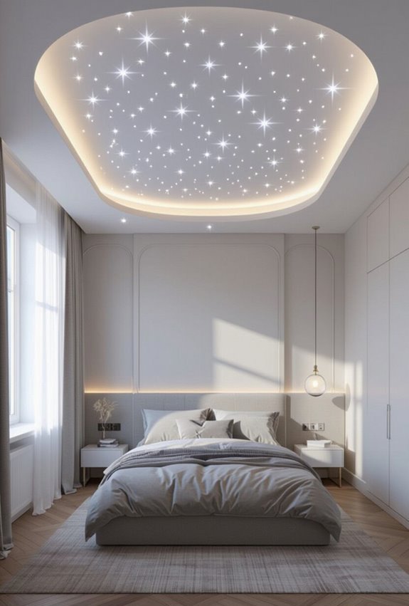 starry pop ceiling retreat