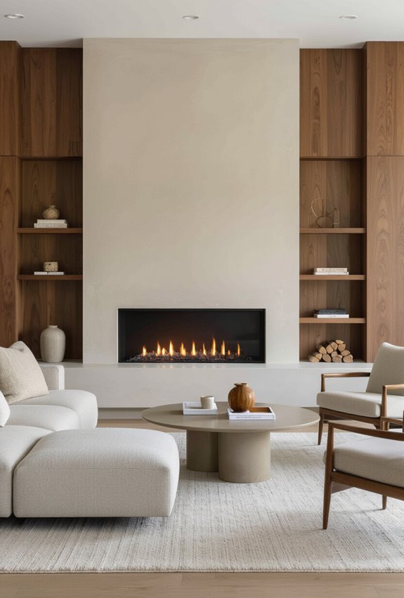 statement fireplace with mantel