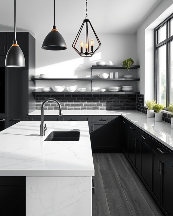 statement lighting for kitchens