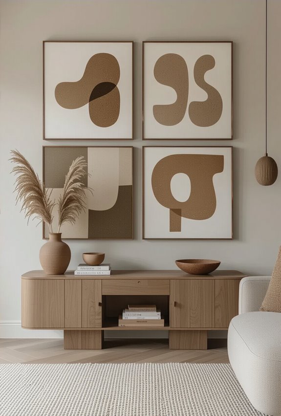 statement piece gallery wall arrangements