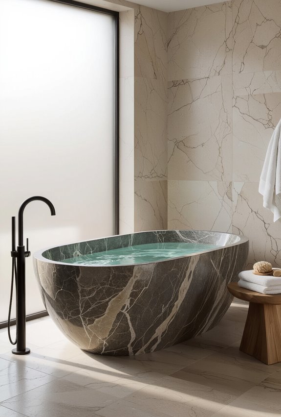 statement stone bathtubs elevate