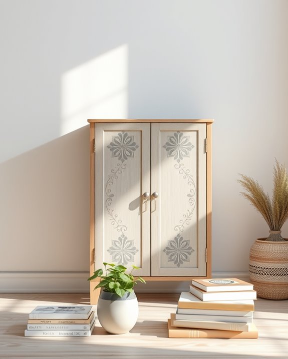 stenciled designs for cabinets