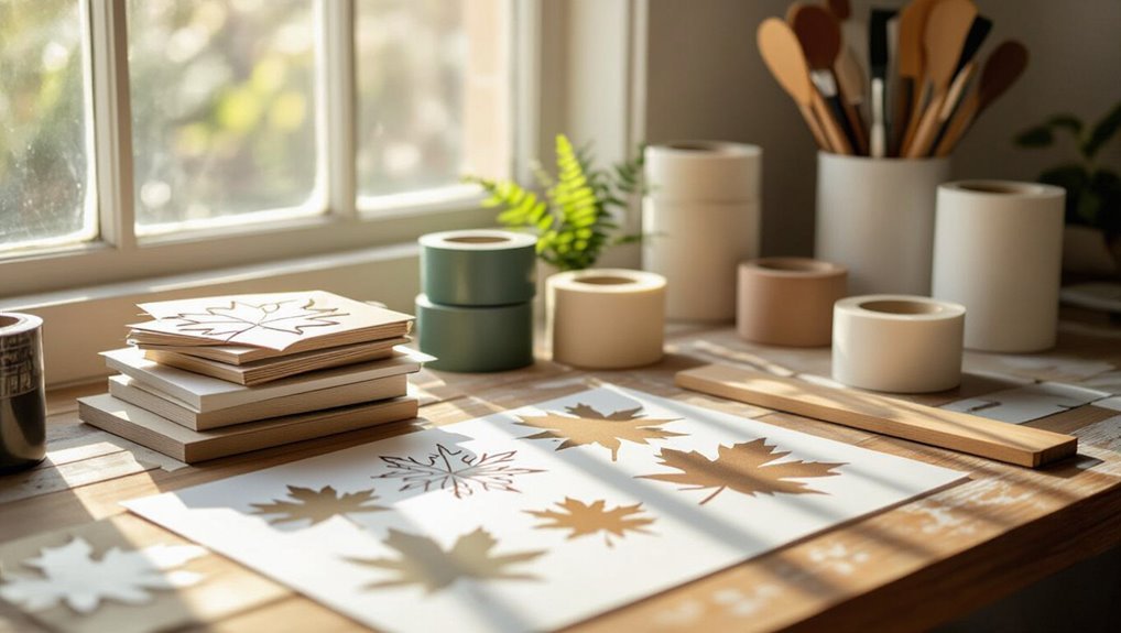 stencils and masking supplies