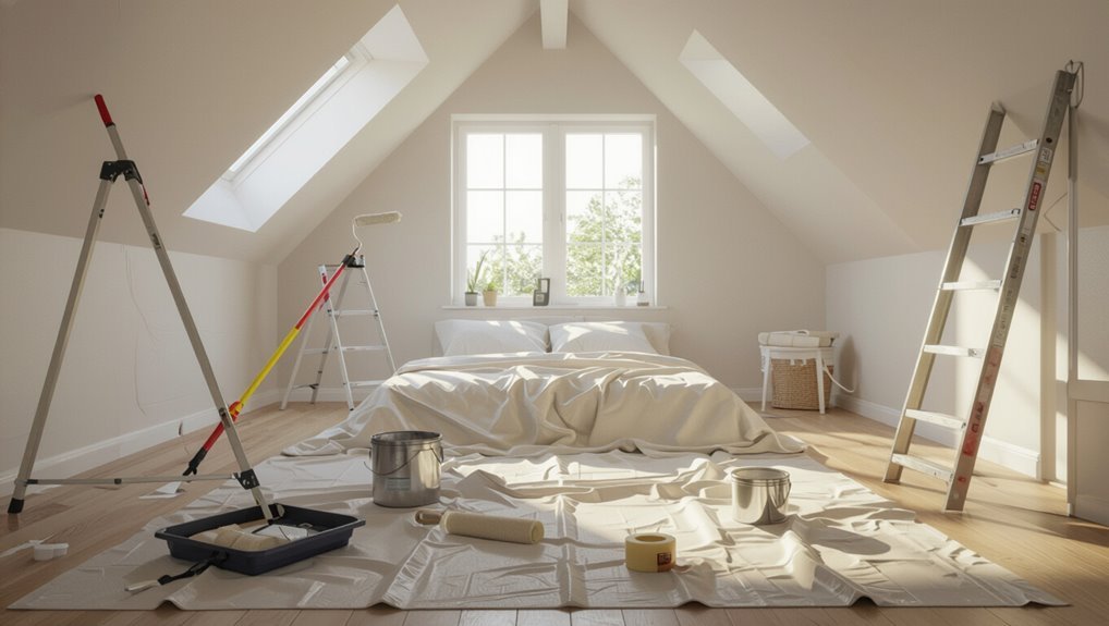 step by step ceiling painting