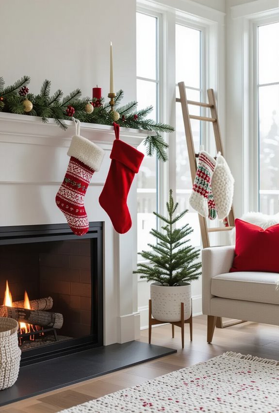 stockings hung in unexpected places