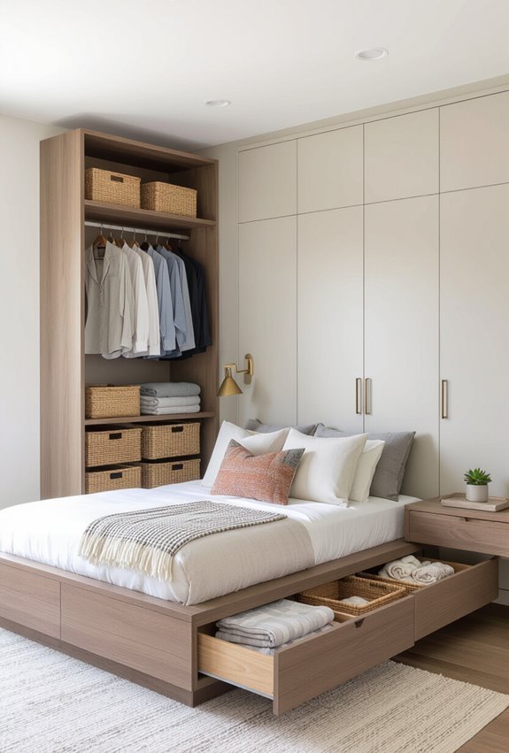 storage driven multifunctional furniture placement