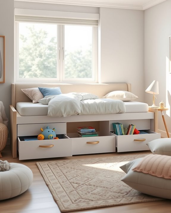 storage optimizing children s bed