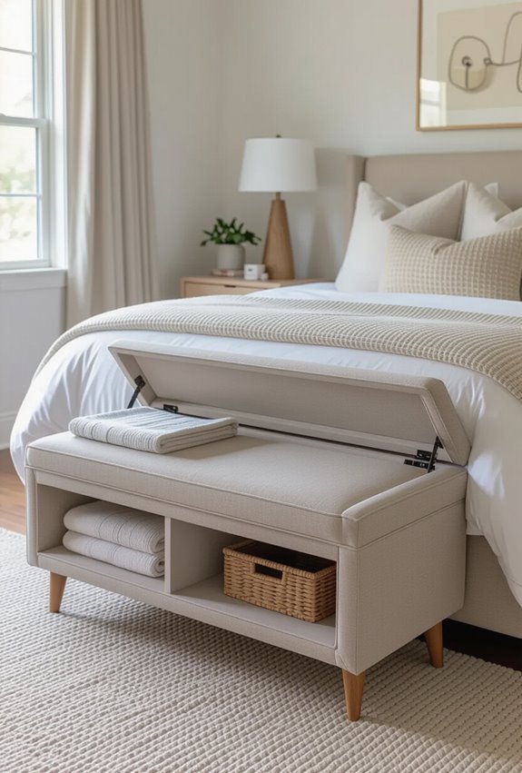 storage ottoman bench seating