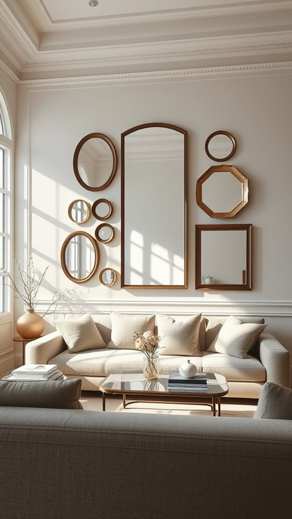 strategic mirror placement enhances space