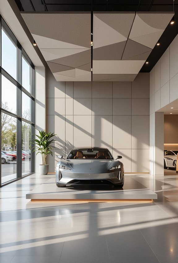 strategic showroom acoustic zoning