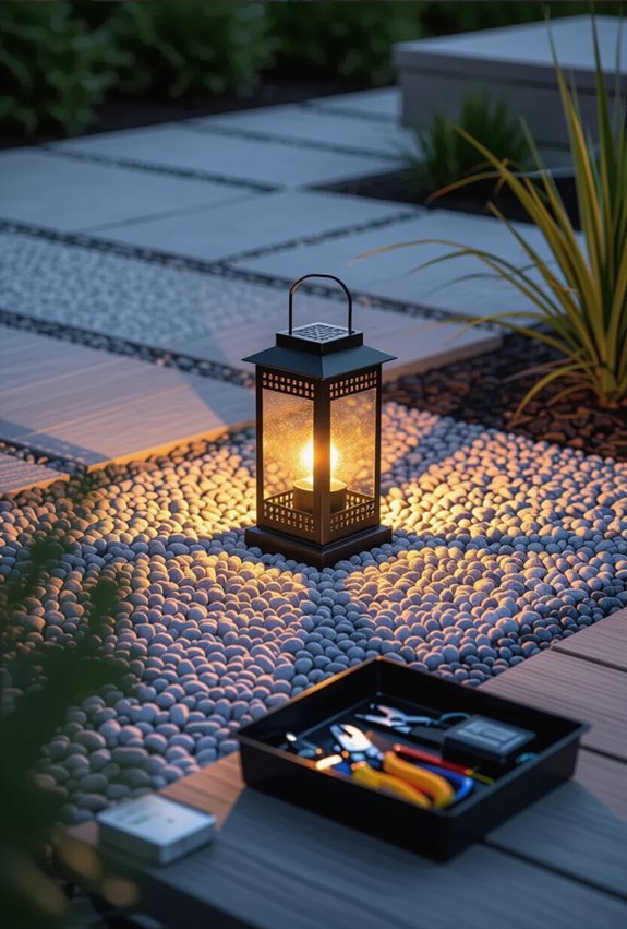strategic solar pathway lighting