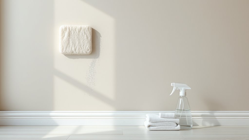 streak free wall cleaning method