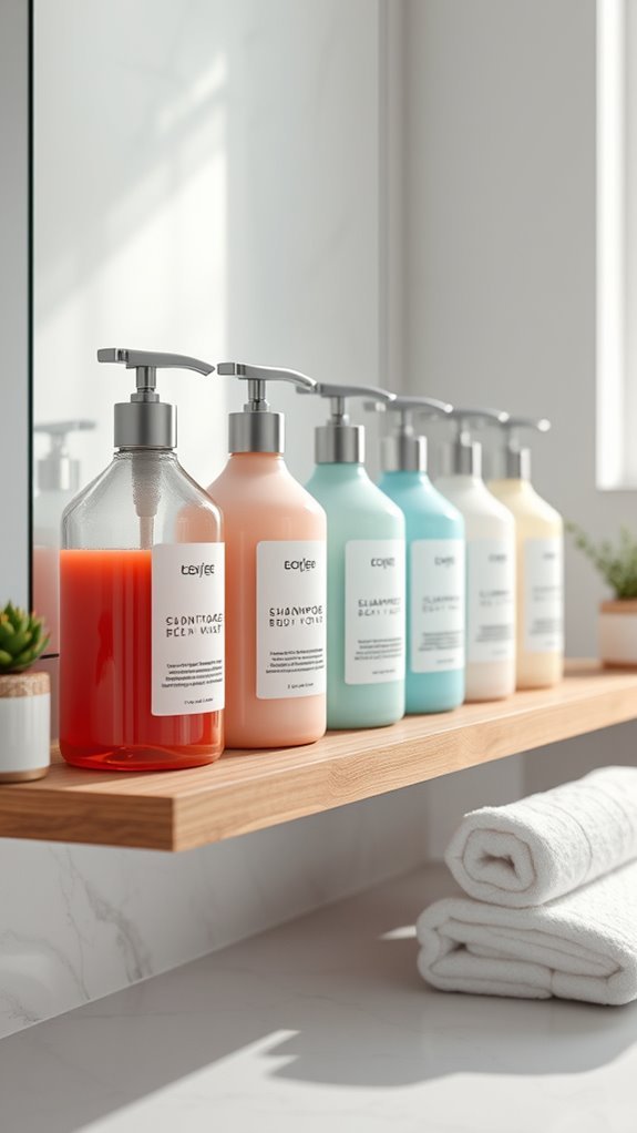 streamline bathroom product dispensing