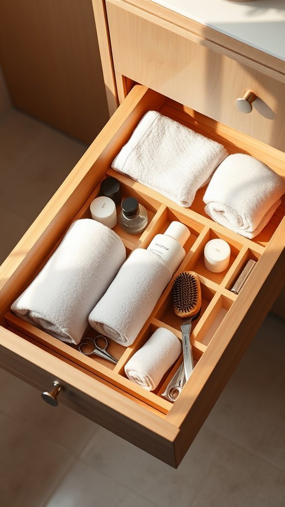 streamlined bathroom storage solutions