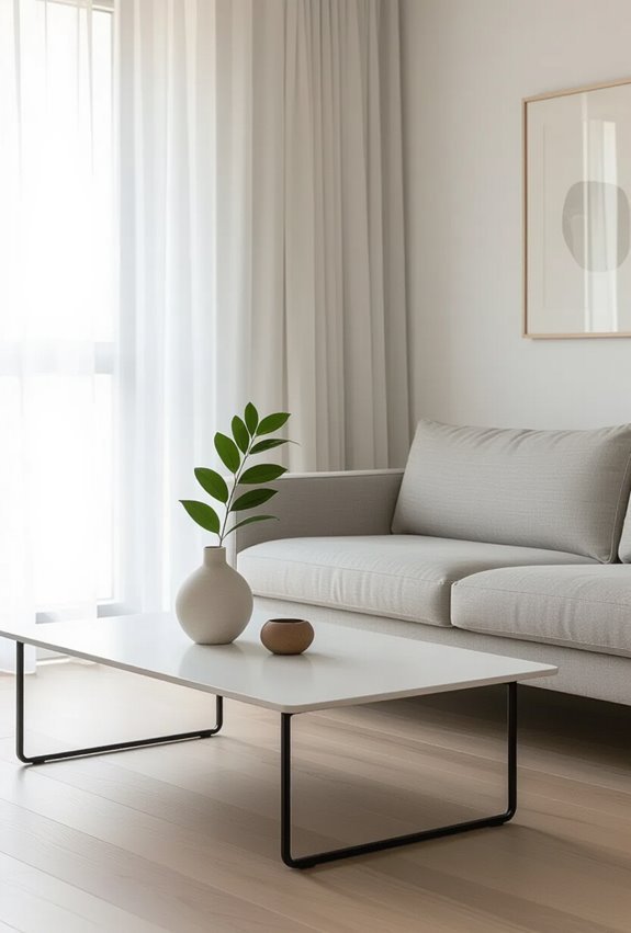 streamlined furniture for airy elegance
