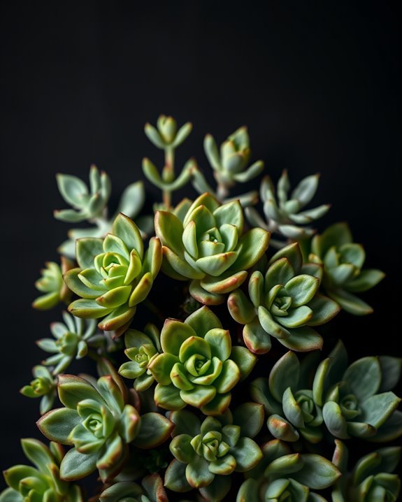 striking green succulent contrast