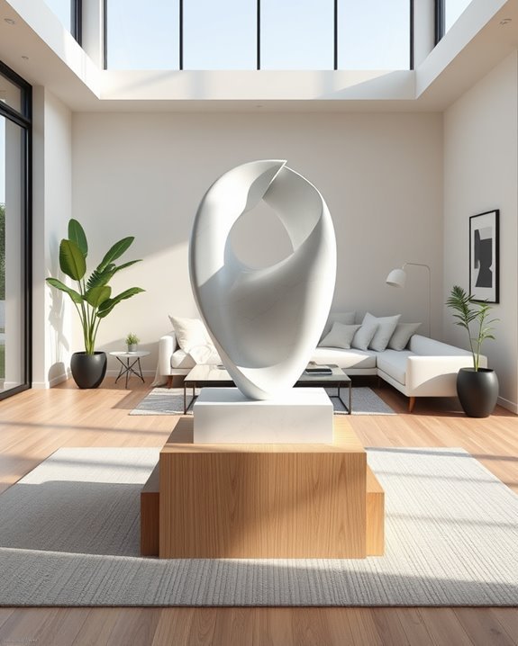 striking interactive sculpture centerpieces