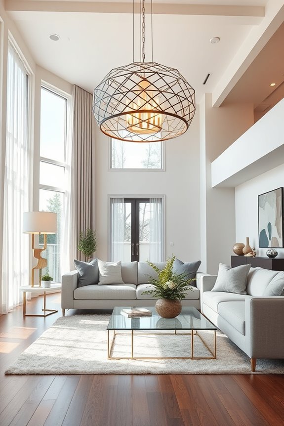 striking lighting enhances interiors