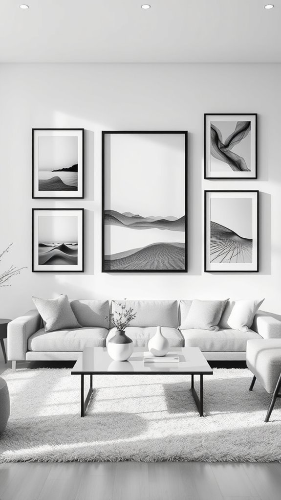 striking minimalist black and white