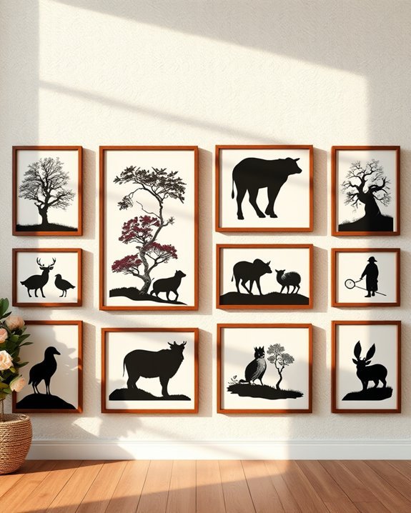 striking minimalist silhouette art