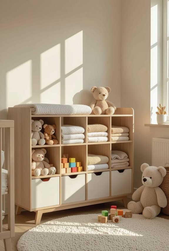 sturdy labeled toy organizer
