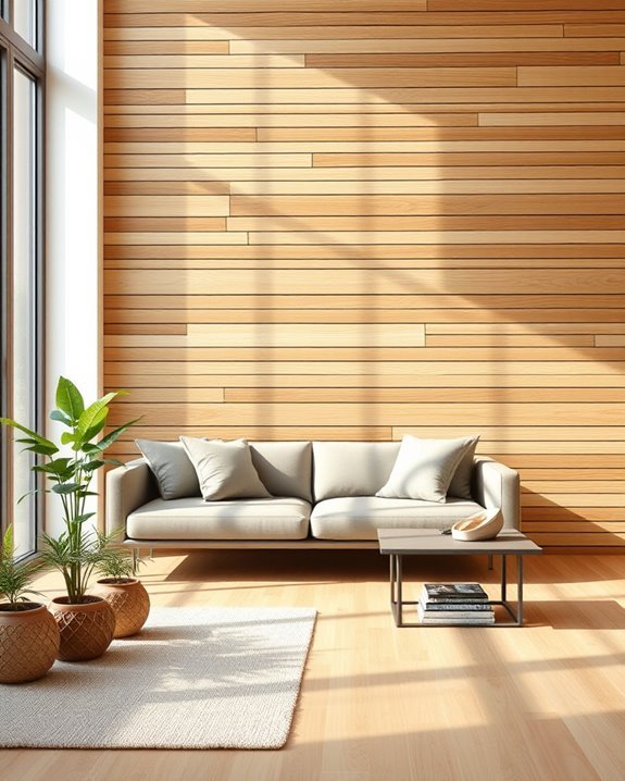 stylish acoustic wood slats