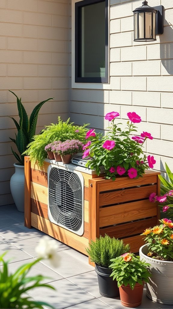 stylish air conditioner concealment