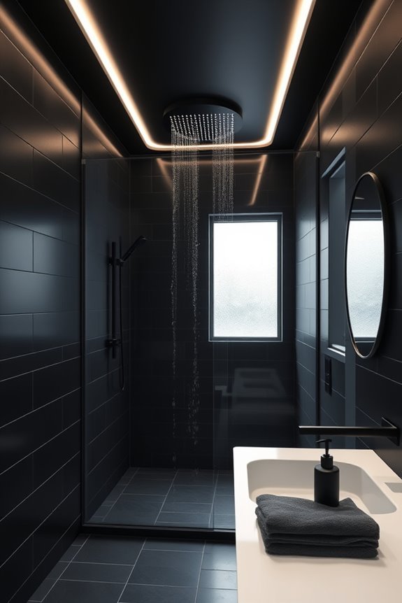 stylish ambient black lighting