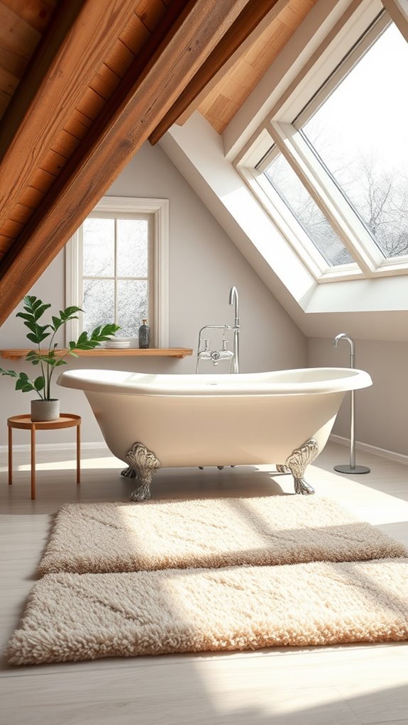 stylish and functional bath mats