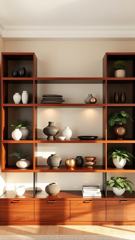 stylish and functional shelving