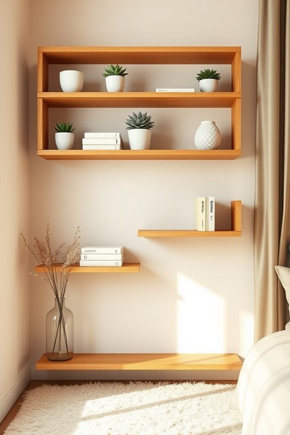 stylish and functional shelving