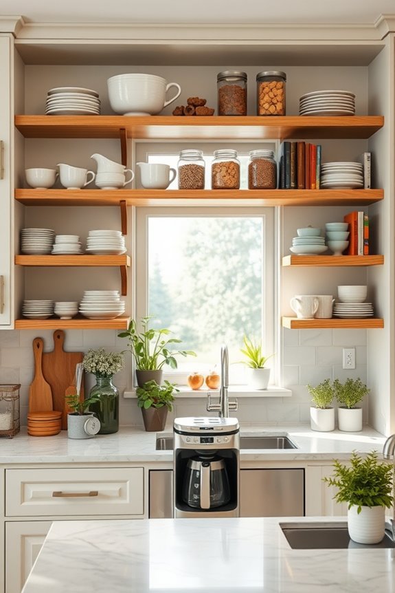stylish and functional shelving